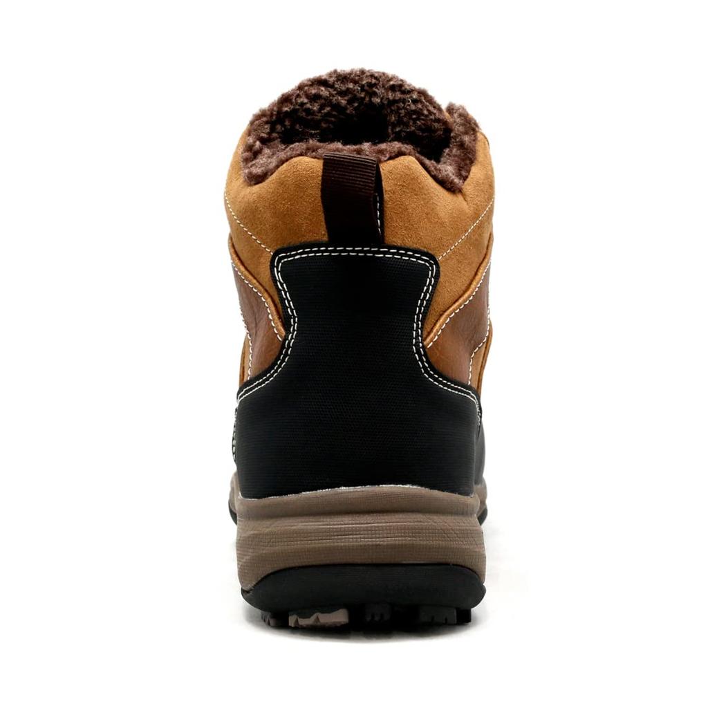 Edwin Waterproof Winter Boots with Boa Sneaker Boots with Snow Boots and PU Leather for Size Size Men's Lining, Slip-Resistant Trekking, EDS9120s,