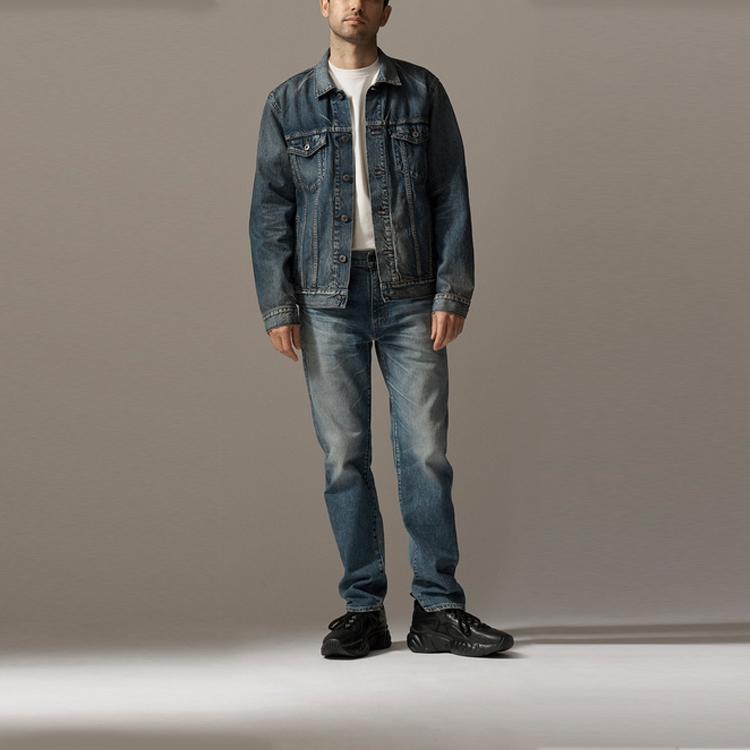 Levis Distressed Denim Jacket Men Outerwear Denim-Blue 67485-0012