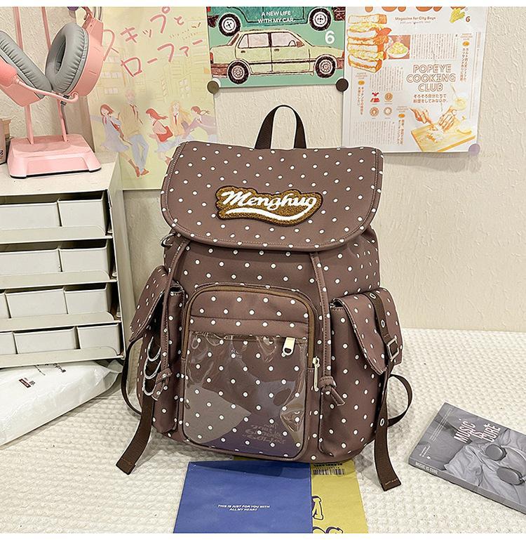 Schoolbag large capacity schoolbag female junior high school students ins wind Japanese backpack simple versatile travel large capacity backpack