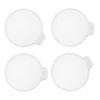 Modern Style 4 Pack Shower Drain Hair Catcher Bathroom Sink Filter NonSlip Design ABS