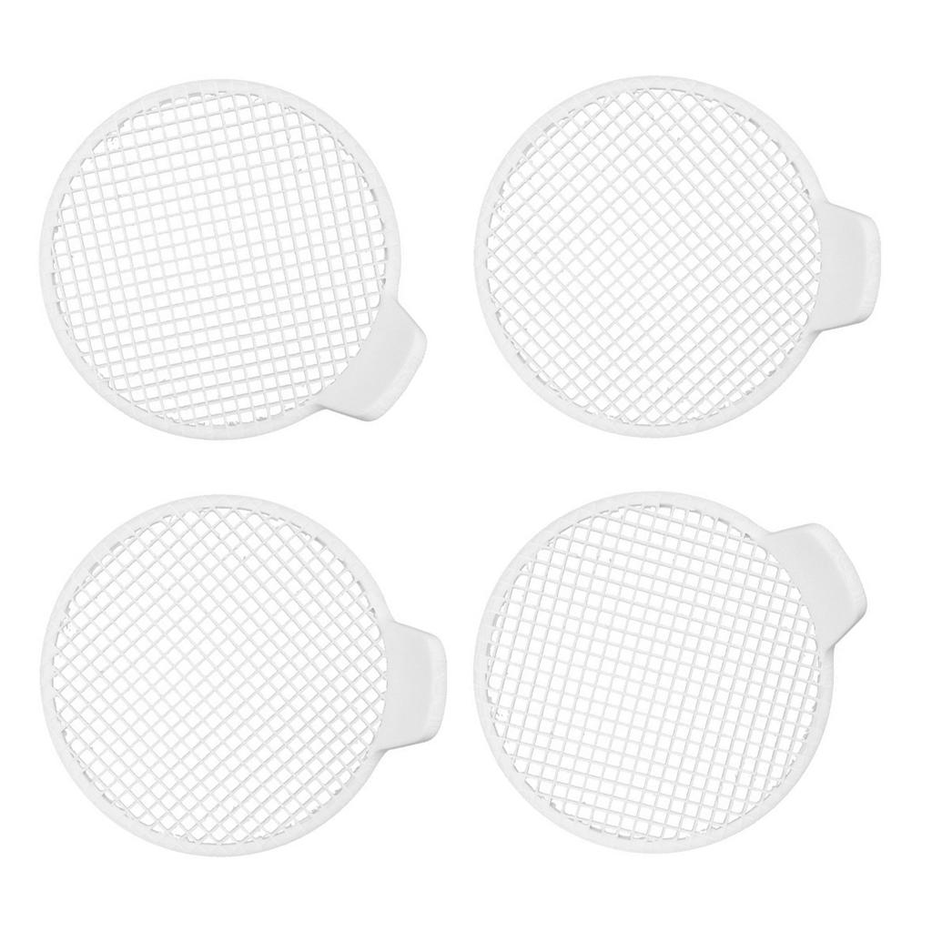 Modern Style 4 Pack Shower Drain Hair Catcher Bathroom Sink Filter NonSlip Design ABS