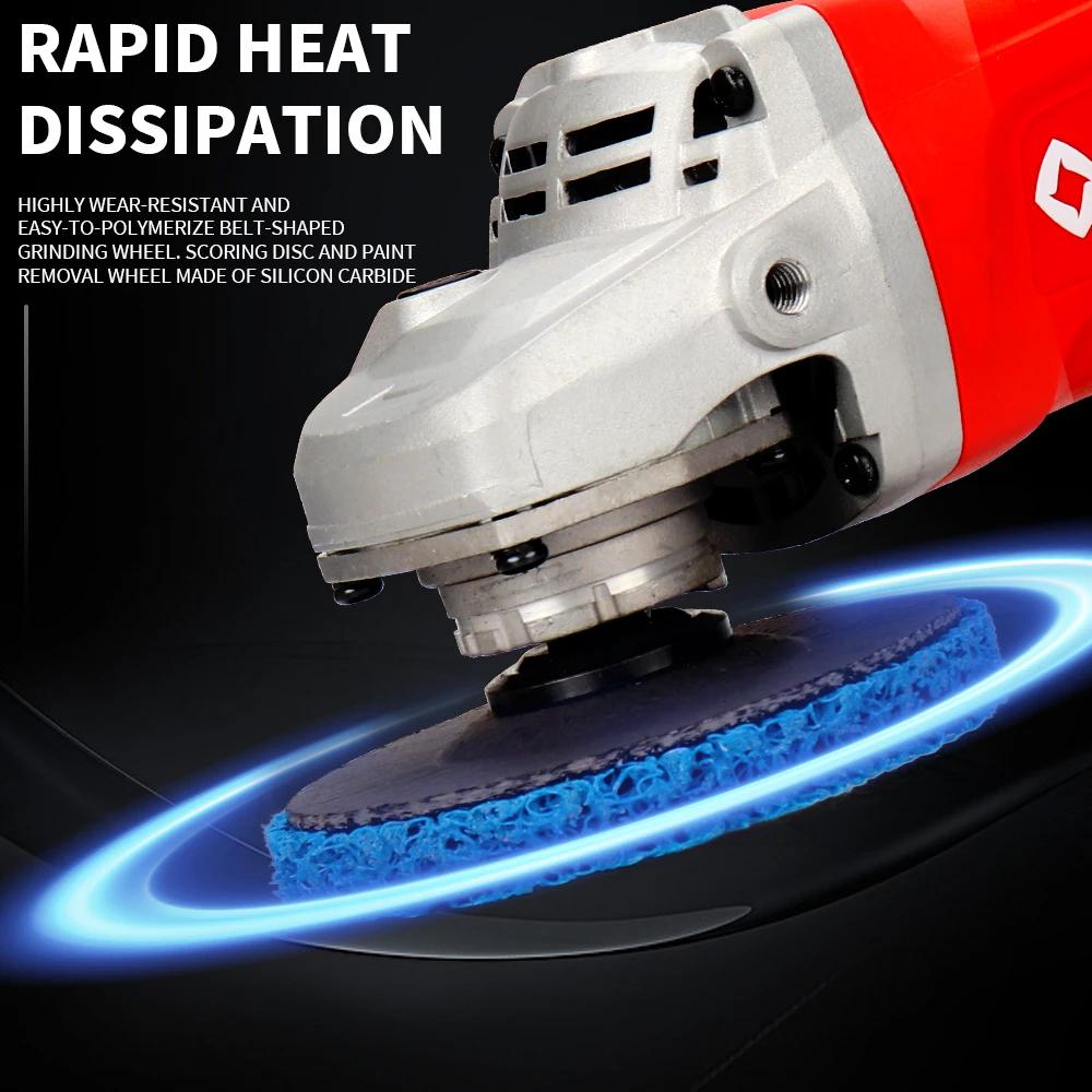 5pcs/set 100x16mm Poly Strip Stripper Disc Wheel Stripper Clean Grinder Remover Removal Paint Rust Sanding Polishing