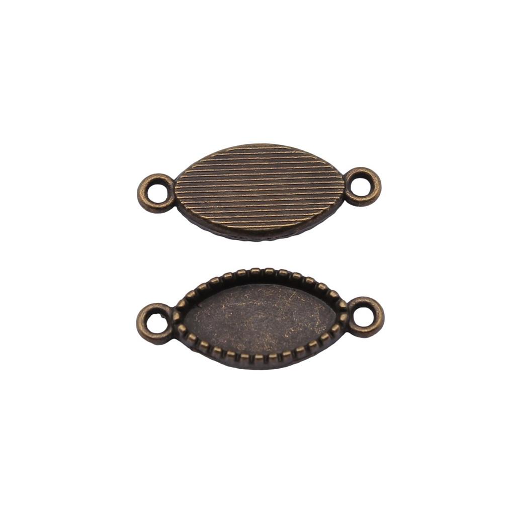 Vintage Metal Bezel Frames Resin Art Bezel Connectors For Photo Craft