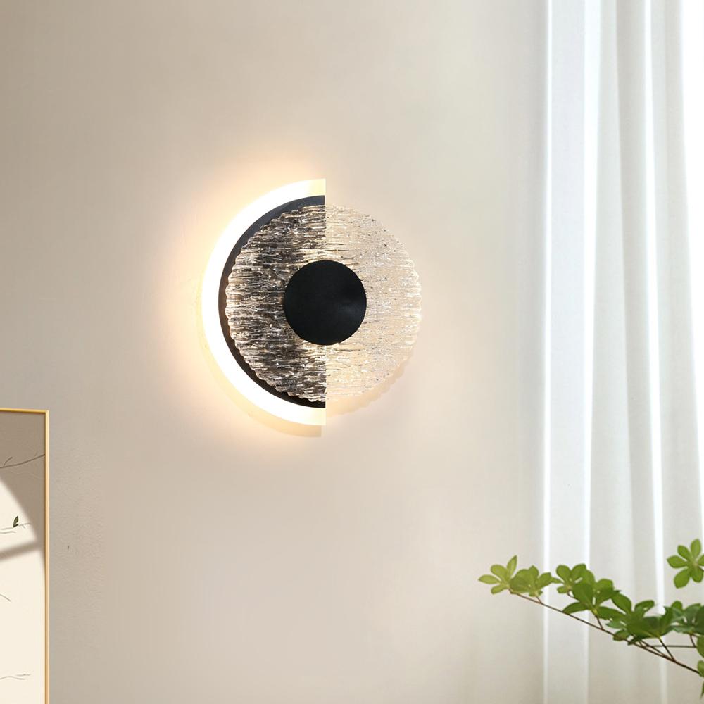Modern LED Wall Lamp Round Light Wall Sconces Home Decor For Bedside Indoor Lighting For Living Room Corridor Light Fixture