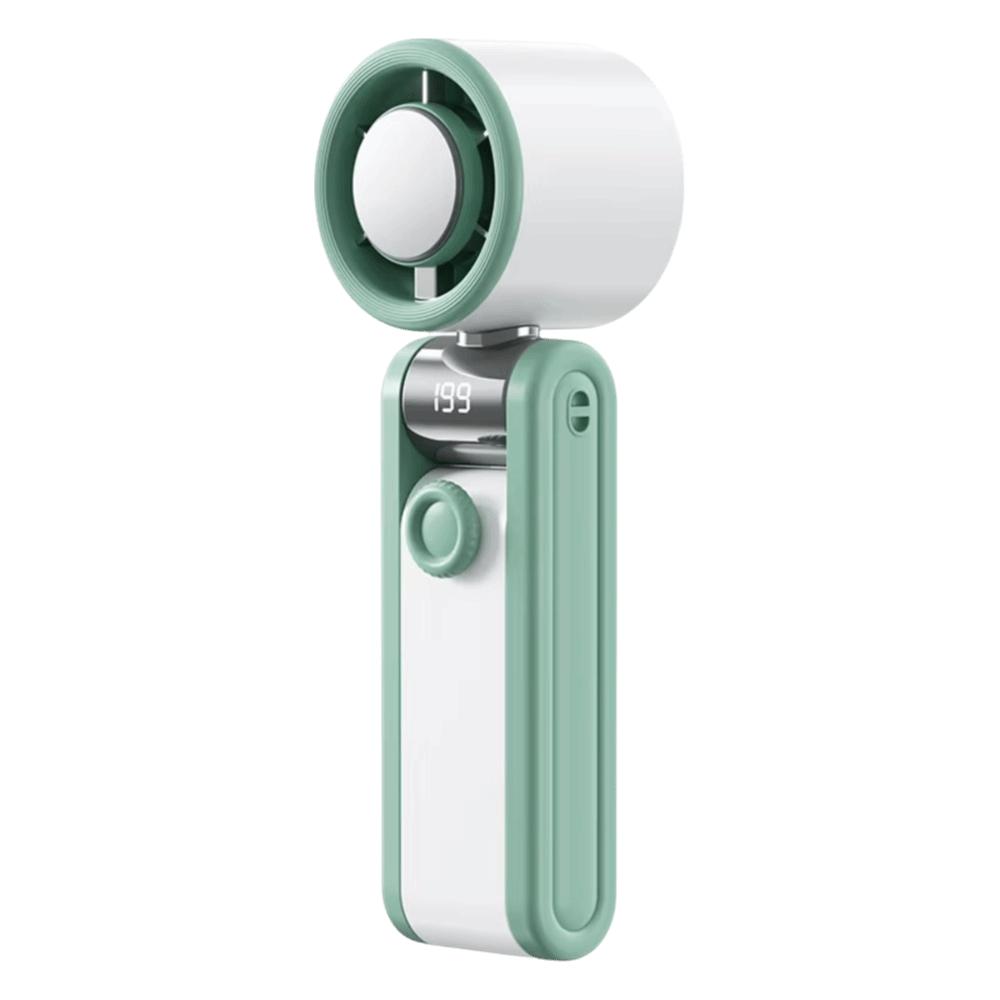 Digital Display Portable Handheld Fan Portable USB Rechargeable Fan Desktop Fan Pocket Size