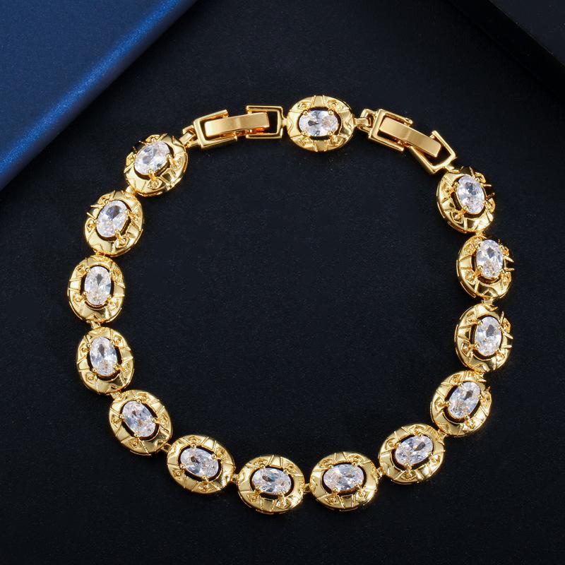 S0152 Trend Bracelet Aaa Zircon Simple Women'S Hand Jewelry