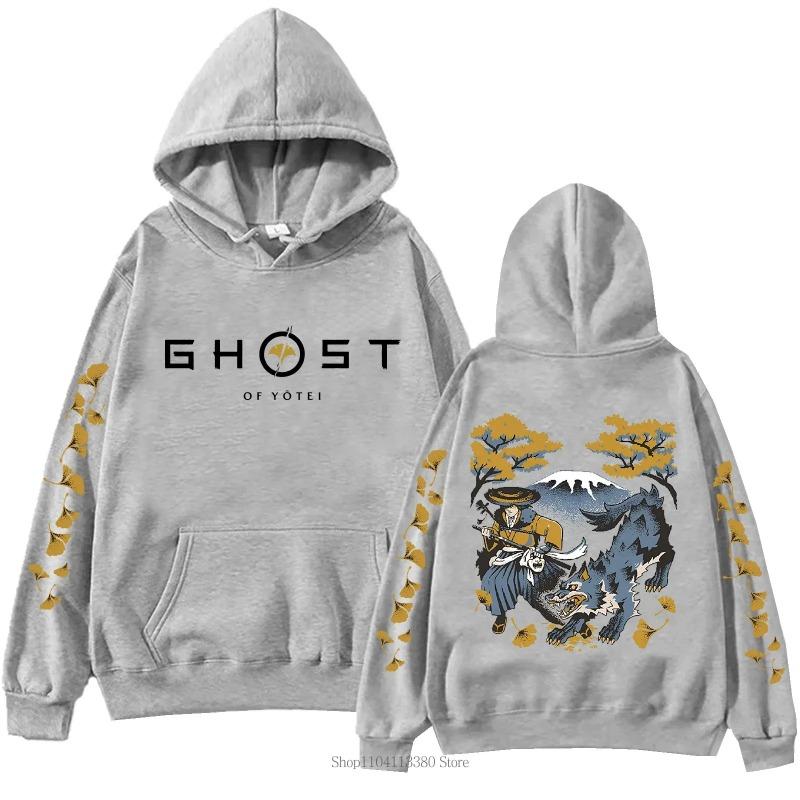 Ghost of Yotei Hoodie Men Women Oversized Y2k Pullover Fleece Warm Long Sleeve Harajuku Game Merch Tops Sweatshirt Gift for Fans