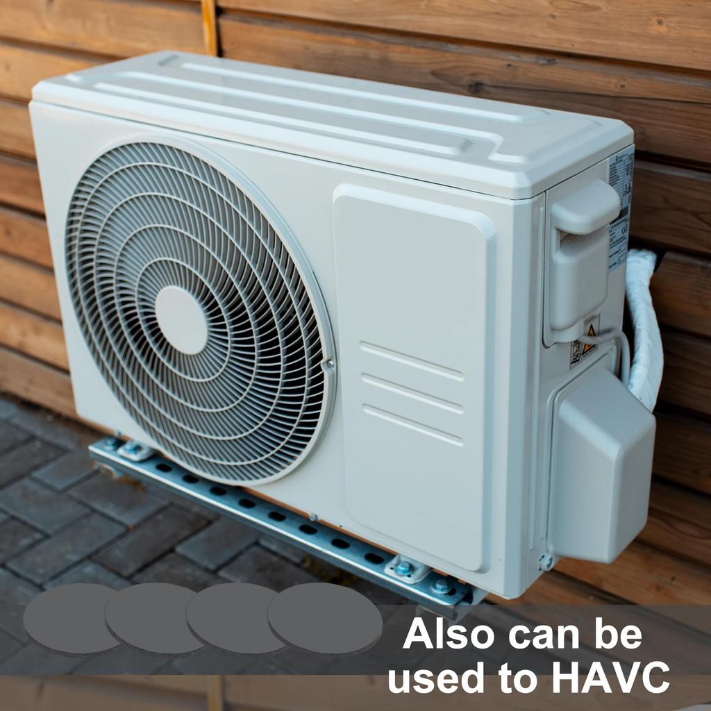 PATIKIL Anti-Vibration Pads, 0.6 x 0.8 inches (15 x 2 mm), Rubber Feet Washers,