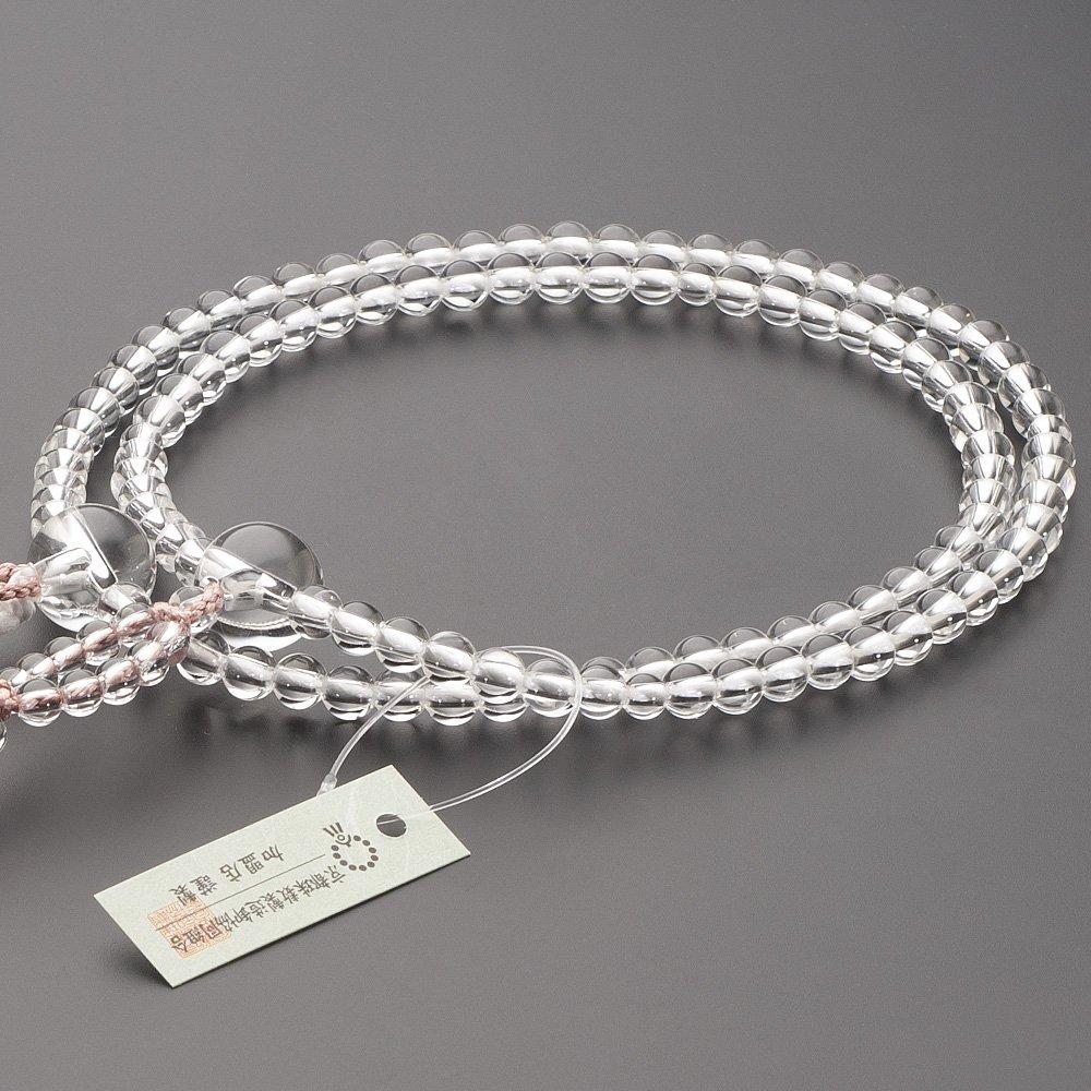 Buddhist Altar Shop Takita Shoten Prayer Beads Nichiren Sect Authentic Prayer Beads Genuine Crystal 8 Dimensions Pure Silk Hanabon Tenbo Kyoto Prayer