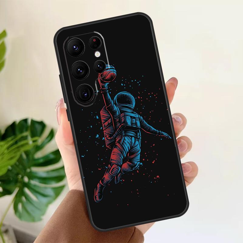Astronaut Baseball Basketball Weiche Hülle Für Samsung Galaxy S21 S22 S23 S24 S25 Ultra S9 S10 Plus S20 FE S24 FE Handyhülle