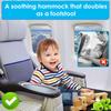 Extensor de Asiento de Avión para Niños Hamaca de Pies Plegable para Avión Cómoda Cama de Avión para Niños Pequeños Esenciales de Viaje Reposapiés para Niños