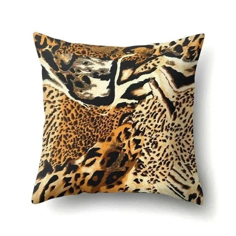 Home Decor Wild Animal Print Pillow Covers For Home Pattern Cushion Cover Suitable For Sofa Bedroom Car Pillow Cover