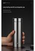 Xinuo 304 Stainless Steel Men's Business Thermos Cup, Large Capacity Vacuum Insulated Water Bottle for Home or Car 