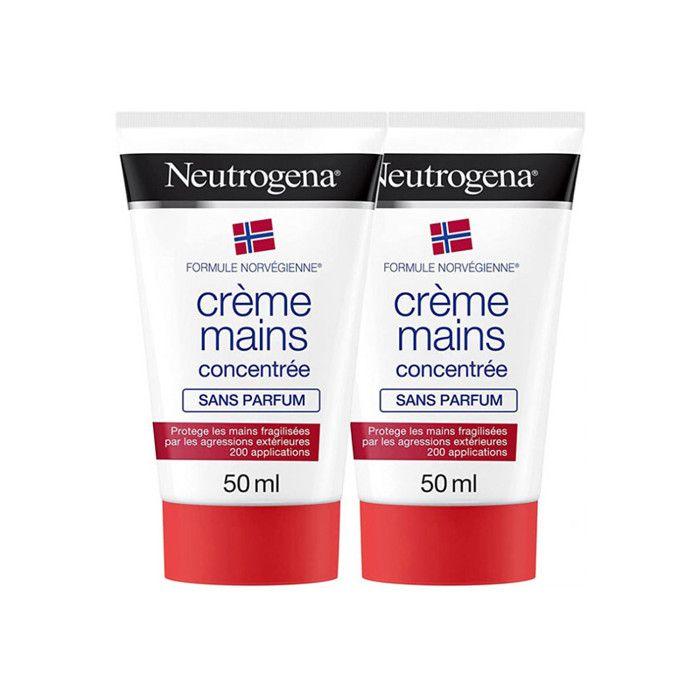 Neutrogena crème mains concentrée sans parfum lot de 2 x 50ml