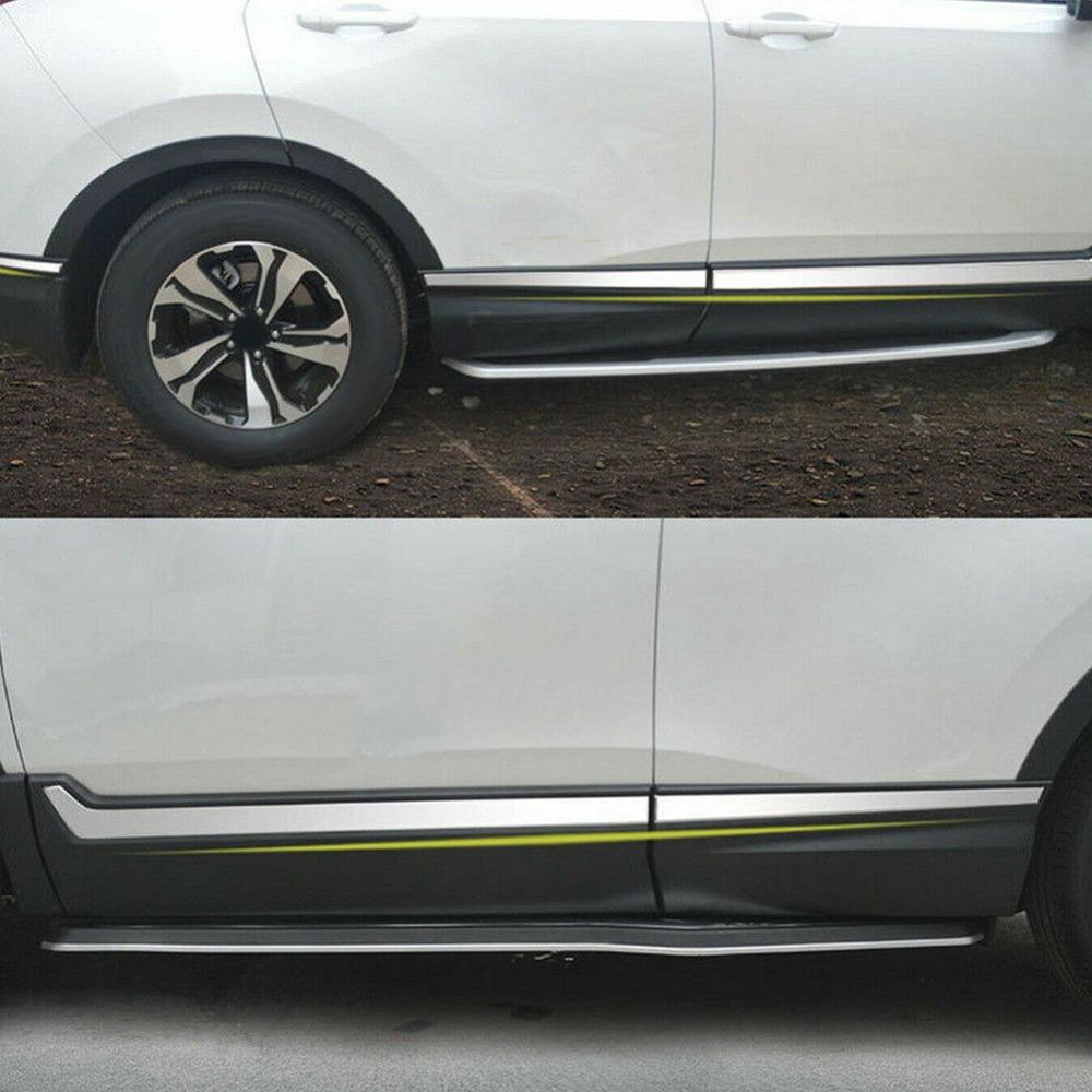 6Pcs Stainless Steel Rear Trunk Molding Trim Trunk Anti Scratch Molding for Honda CRV 2017-2022