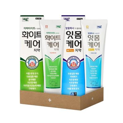 Seongwon Pharmaceutical White Care Zahnpasta je 200g + Gum Care Zahnpasta 220g, White Care