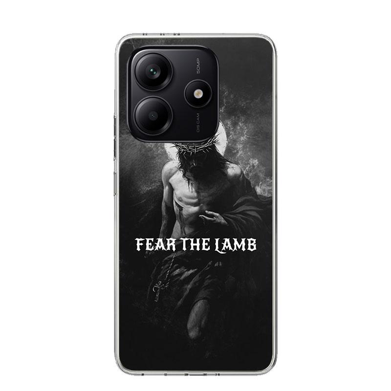Syn Boży Jezus Krzyż Święte Światło Etui na Telefon Dla Xiaomi Redmi Note 15 14 13 12S 12 Pro Plus 11S 11E 11 11T 10S 10 Art Miękkie Wzór
