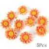 Autumn Orange Artificial Flowers Silk Fake Flowers for Home Room Decor Garden Wedding Decoration Bouquet Wreath Gift Accessories