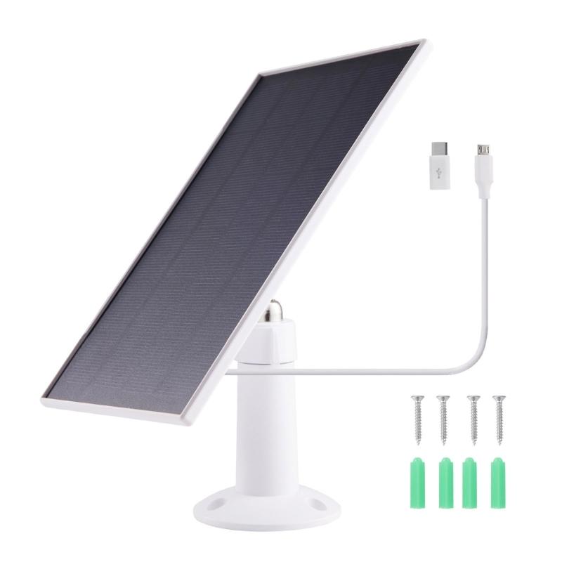 Outdoor Solar Power Supply 3W 5V Energy Efficient Charging Plate For Security Camera Durability PET Layer Solar Panel