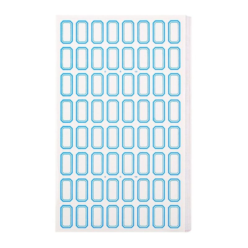 50 Sheets Writeable Labels Sticker Small Blank Sticker for Envelopes File Folders Jars Boxes School Office Kitchen
