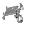  Anti-slip     Phone Holder Mount Aluminum Bike Handlebar Mobile Phone Holder Handlebar Clip Stand for 3.5-6.2inch Smart Mobile Phon