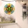 Colorful Metal Wind Chime with Leaf Design Outdoor Hanging Decor for Garden Patio Yard All Season Wind Spinner Wind Chimes for Outside