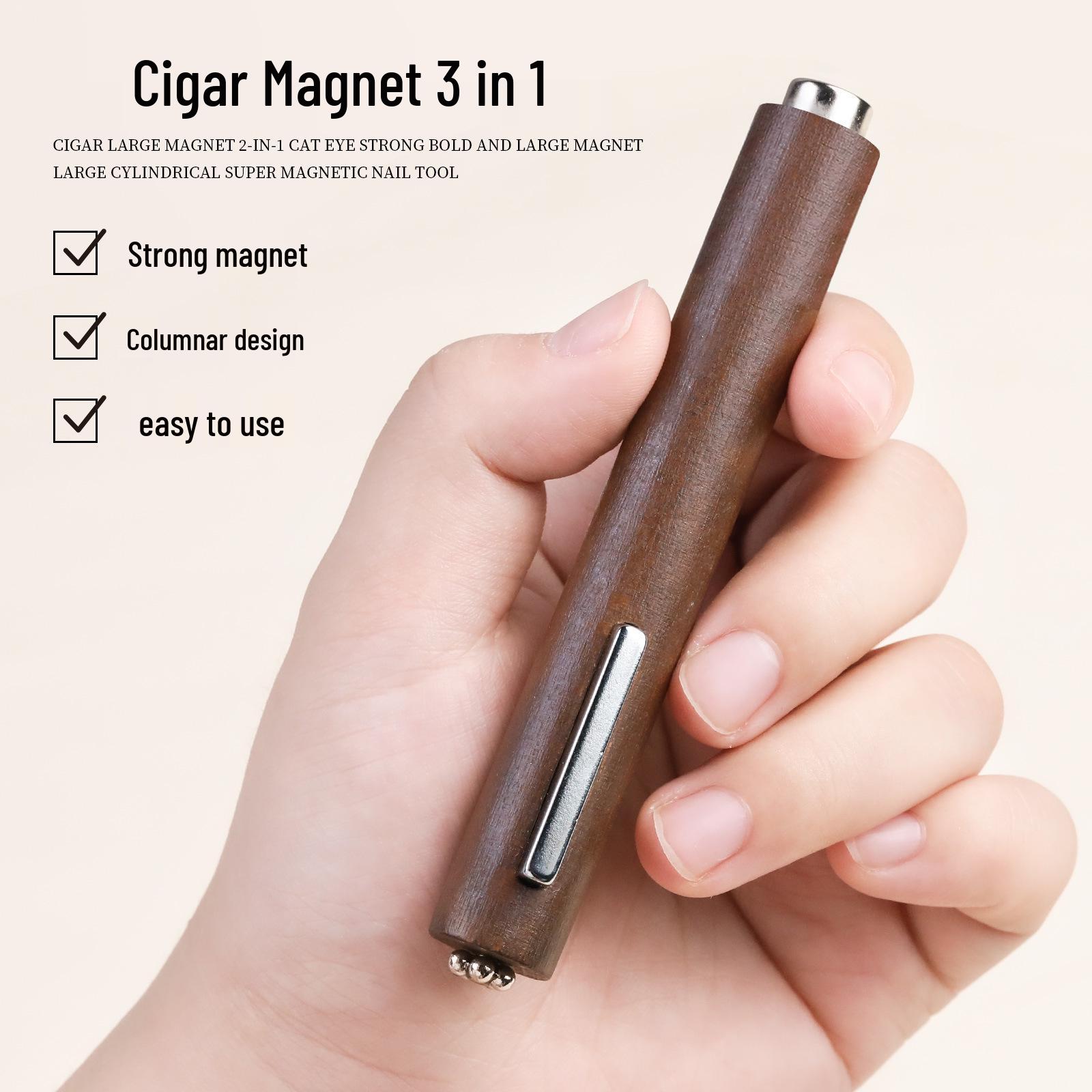 Cat s Eye 3-in-1 Strong Cylindrical Magnetic Nail Tool