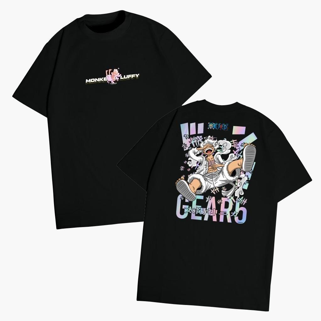 Anime One Piece MONKEY D LUFFY NIKA GEAR 5 FIFTH V2 Printed Tshirt Unisexs and Womens Tshirt Unisexs Top 2026 Summer New Tee S