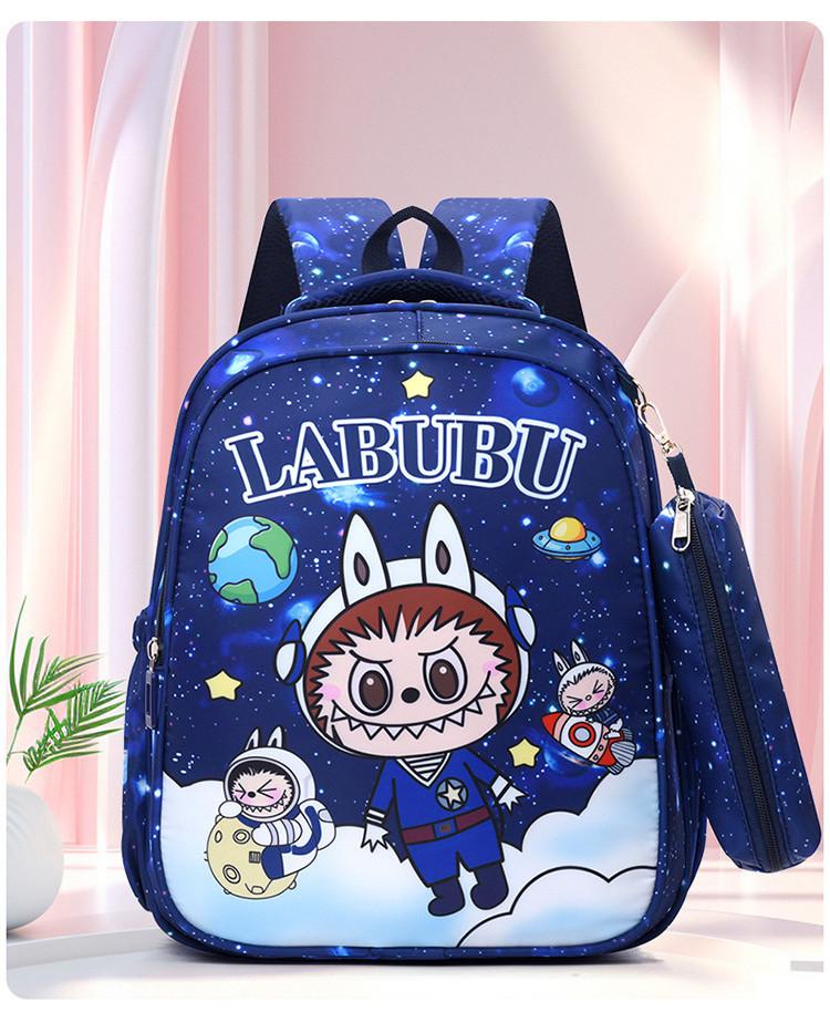 

Adorable Labubu Cartoon Backpack For Boys And Girls Perfect For School Adventures BlueFive