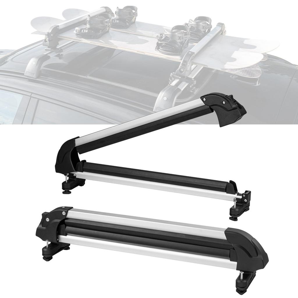 Porte-skis Snowboard de toit 31,7" Porte-skis Universel pour toit de voiture avec serrure