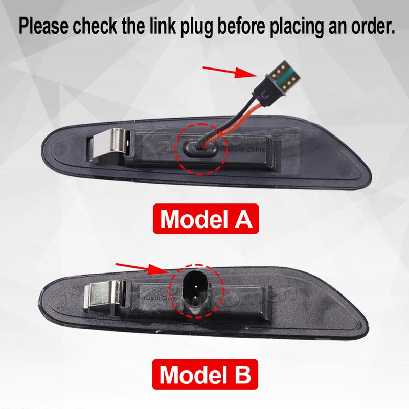 2x Dynamic LED Fender Light Side Marker For BMW 1 3 5 Serie E46 E60 E61 E81 E82 E87 E88 E90 E91 E92 E93 X1 E84 X3 E83 X5 E53