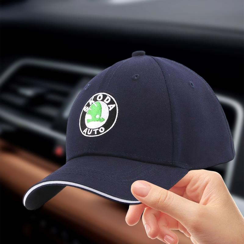 Car Outdoor Summer Sports Hat Baseball Caps Adjustable Sunscreen Hat For Skoda Octavia Rapid Fabia Superb Kodiaq Scala Kamiq MK4 EH4