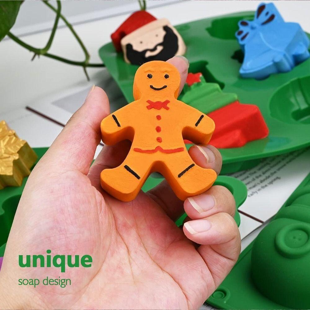 Cute Chocolate and Candy Molds Snowman Shape 3D Xmas Baking Mold DIY Cake Decorating Tool  Oven