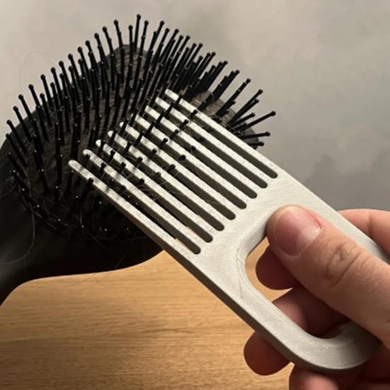 Kammreiniger mit breitem Zahndesign Haarkamm Entwirrer Reiniger Luftkissen Kammreiniger mit Aufhängeloch