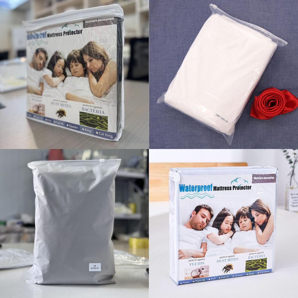 Protection de Matelas Imperméable Minimaliste Moderne Avec Fermeture Éclair Pour Usage Domestique