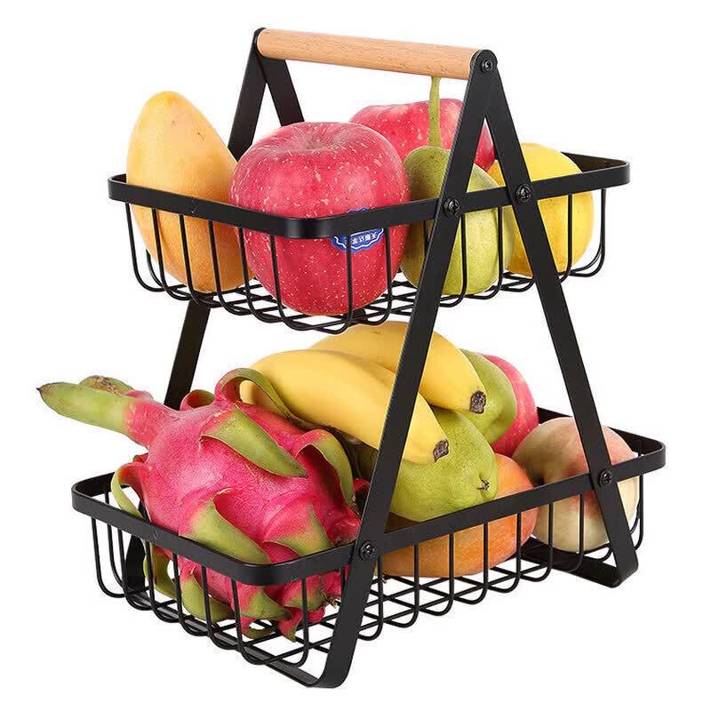 Jing Zhou Yuan Detachable Wrought Iron Fruit Basket