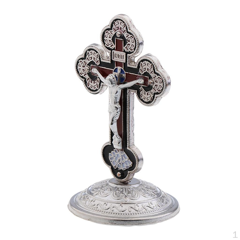 

Статуя распятия INRI для автомобиля, украшение для дома, часовни, серебро