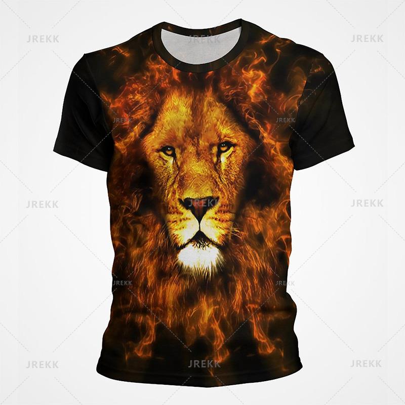 Funny Animal Lion 3D Printed T-Shirt For Men Women Fashion Casual Cool Graphic
