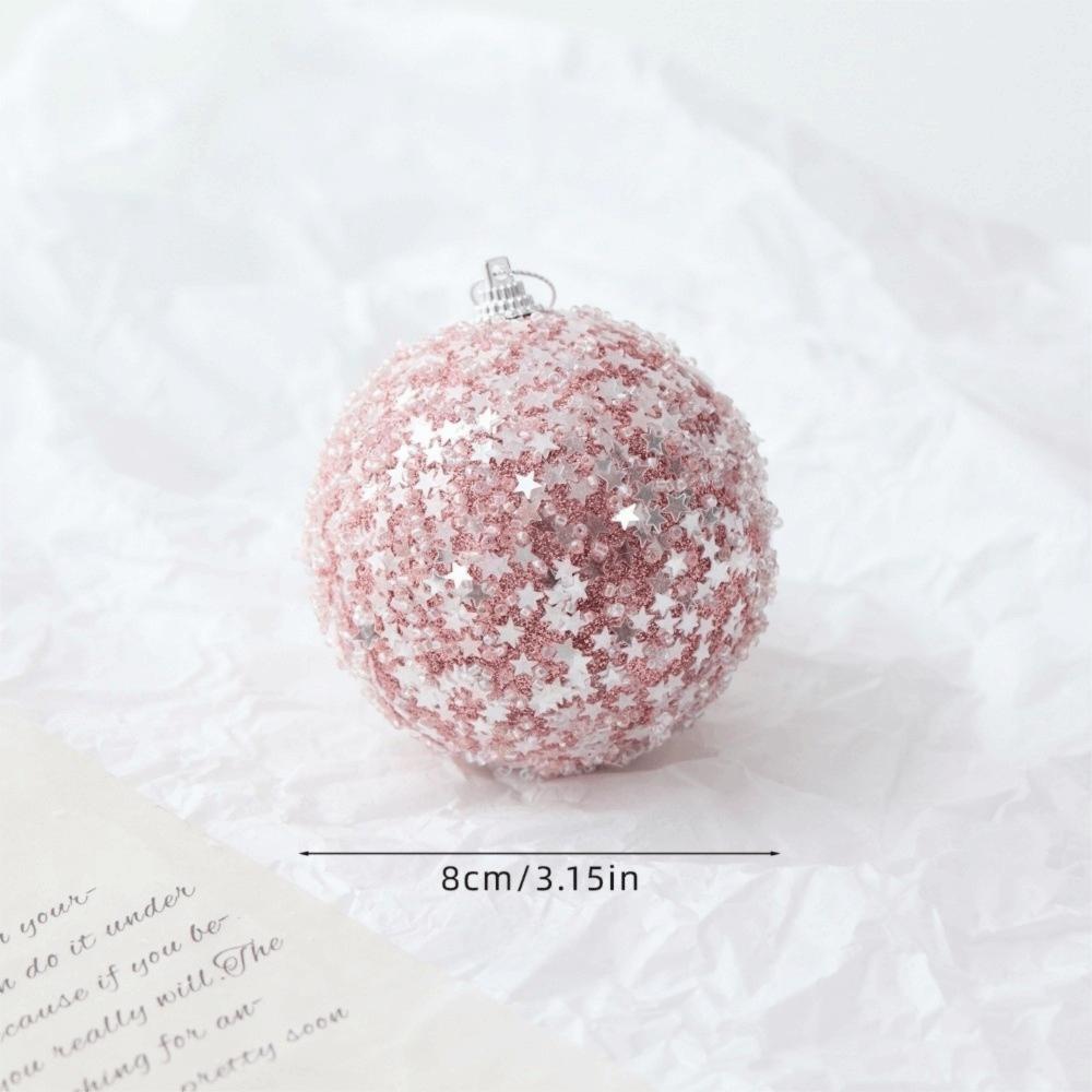 Foam Ball Gift Christmas Tree Ornaments Pink Christmas Ball New Xmas Tree Hangings Pendant