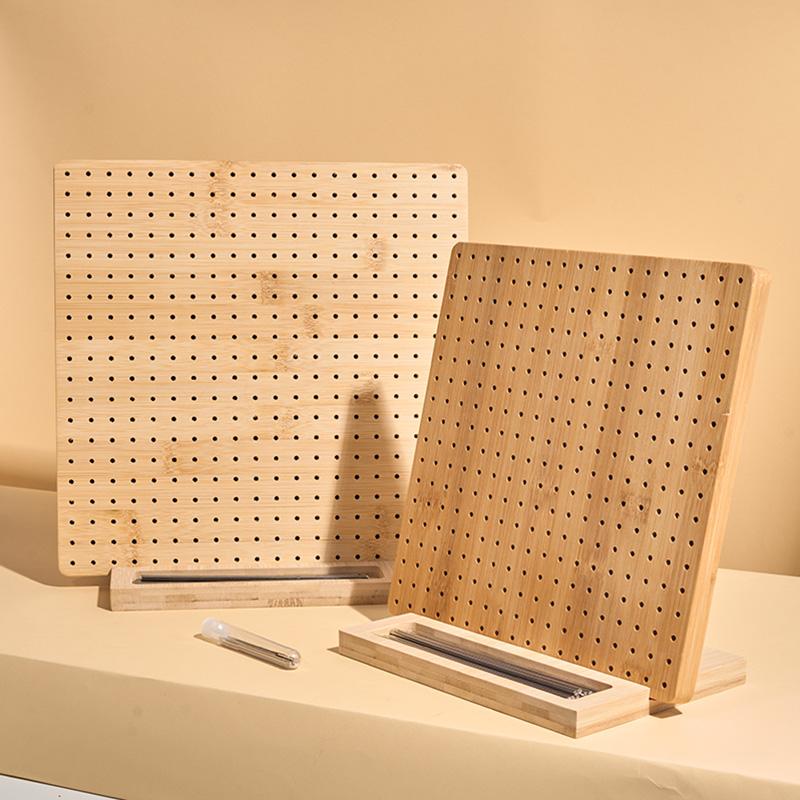 Sada 1 sady dřevěných blokovacích prken Babiččina čtvercová háčkovací prkna s otvory Blokovací podložka Blokovací prkna na pletení háčkování