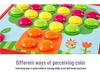 Children's Large Particle Button Art Board: Educational Hands-on Mushroom Nail Puzzle Toy for Kindergarten