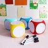 Diy Blank Dice Erasable Foam Dice Game Cube Portable Dry Erase Block Dice Writable Playing Dices Prop Kids Educational Toy