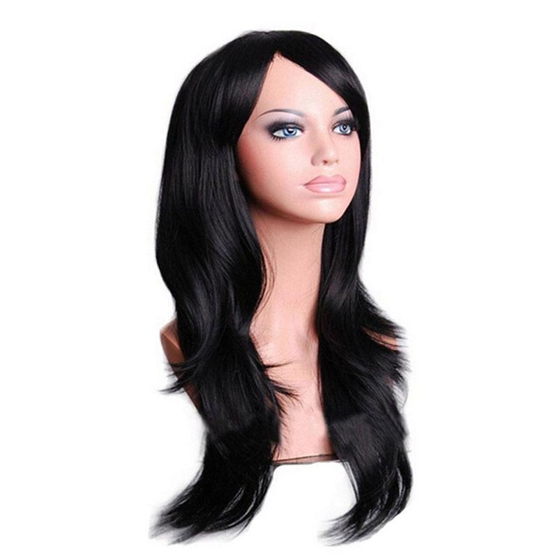 Long Curly Anime Cosplay Multi-Color Wig - European & American Style
