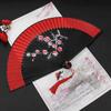 Red Dance Fan, Folding Fan for Dancing, Classical Dance, Chinese Style, Ancient Style, Hanfu