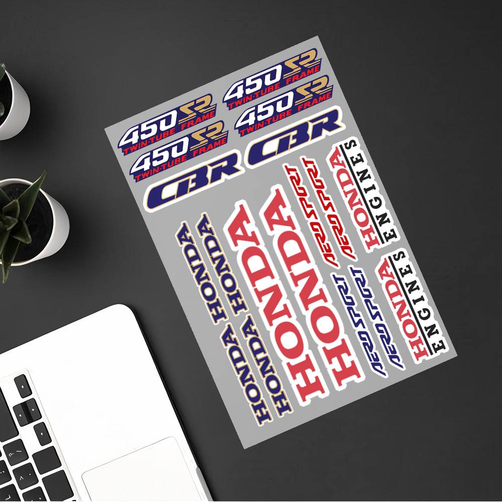 Kybn5 Honda-cbr 450 Japanese Motorcycle Sticker Suitable For Motorcycle Body Reflective Car Sticker Helmet Decal