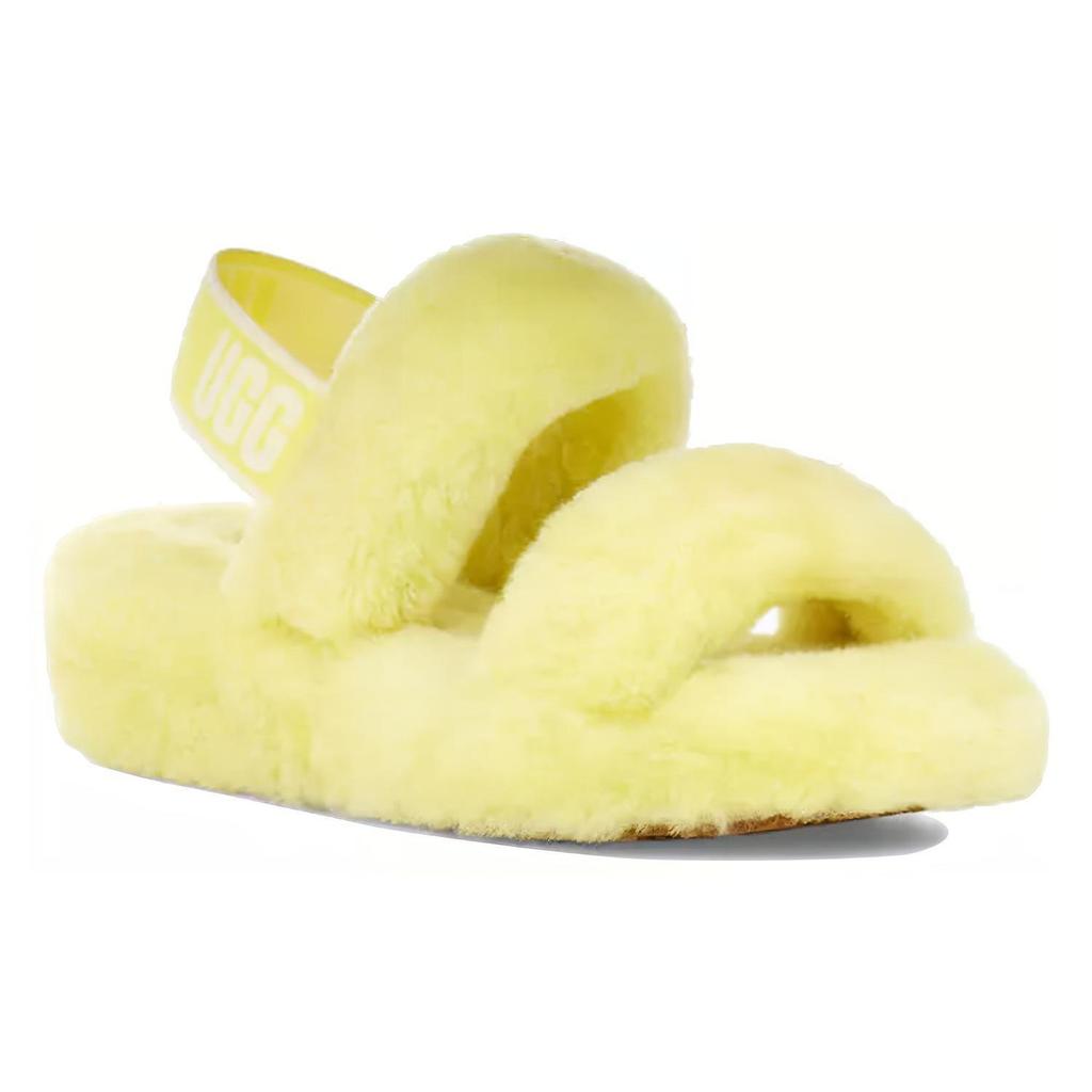 UGG Oh Yeah Thick Sole Sandals Yellow Women's 1107953-MRT