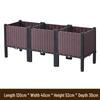 Multi-layer Space-saving Rectangular Planter Box for Indoor/Outdoor Vegetable Gardening