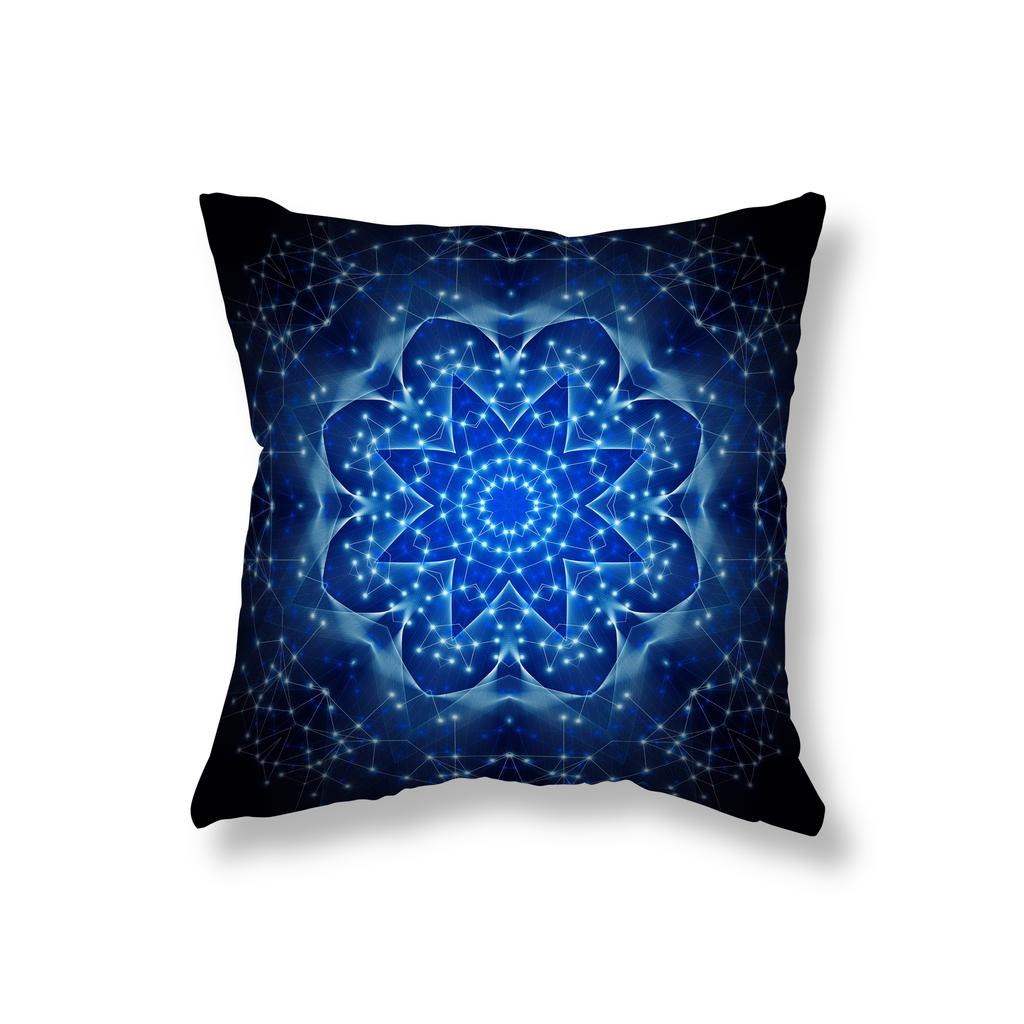Psychedelic Mandala Geometric Print Throw Pillow Cover Sofa Decor Room Bedside Office Game Chair Cushion Cover Home Decor