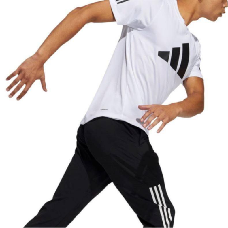 Adidas T Shirts Men's White Crew Neck Moderate Straight Fit GL8919