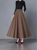 Plus Size A-Line Flowing Skirt – New Spring/Autumn Style for a Professional, Slimming Look